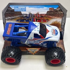Monster Jam Lucas Oil Stabilizer Toy Truck - Blue and Red